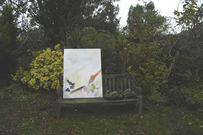 2008 painting in the garden